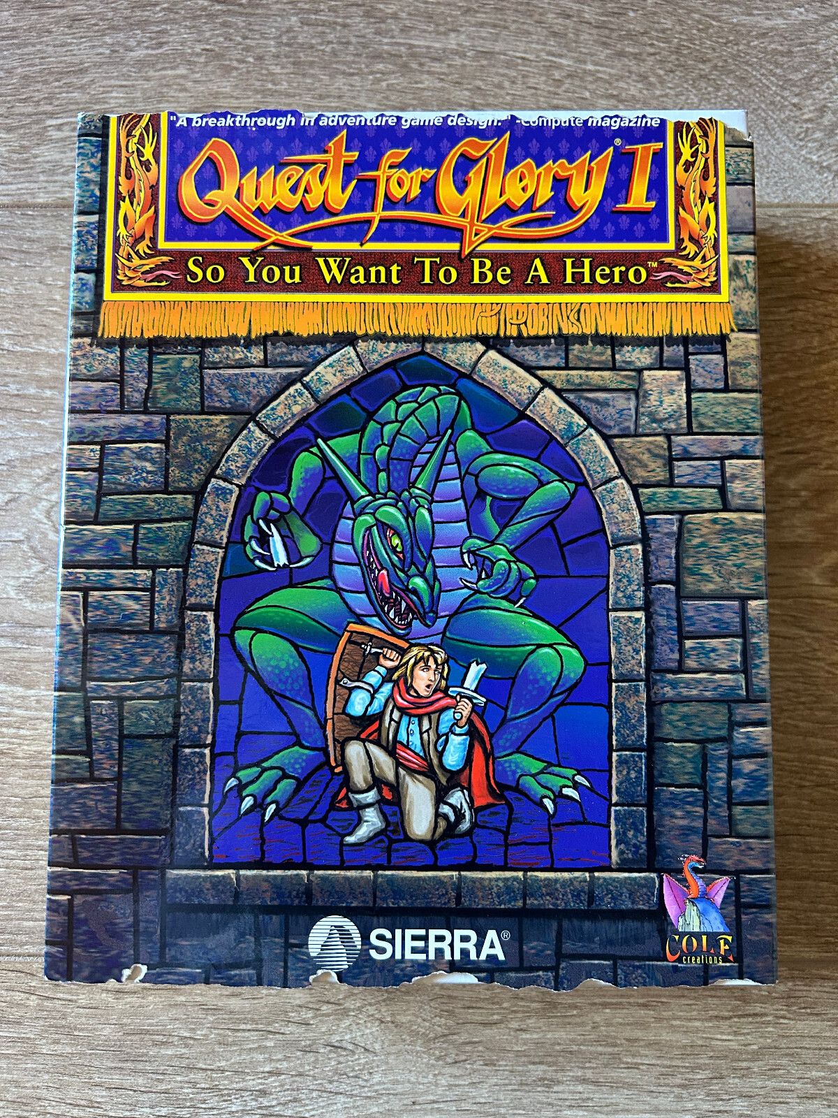 Sierra - Quest for Glory I: So you want to be a Hero | EMBALAJE ORIGINAL BigBox | Disquete de 3,5"