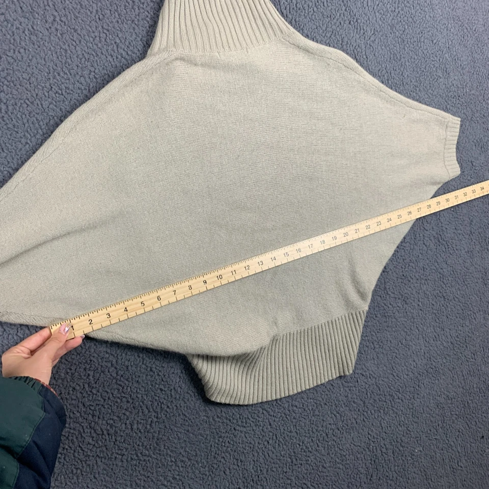 Женский кардиган REISS XS бежевый вязаный кашемир шерсть ягненка ангора с запахом летучая мышь - Изображение 3 из 4