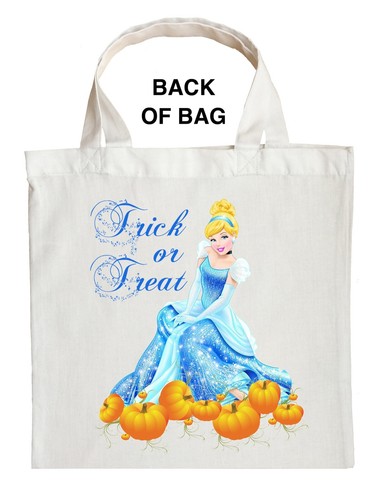 Cinderella Trick or Treat Bag, Personalized Cinderella Halloween Bag - Picture 2 of 2
