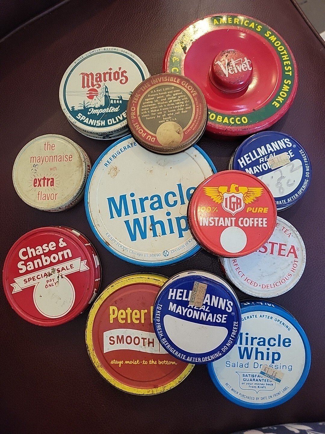 Vintage Replaicment Lid Lot Of 12