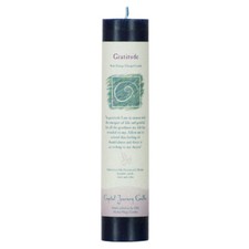 NEW Crystal Journey Herbal Magic GRATITUDE Candle - Reiki Charged 7" Pillar