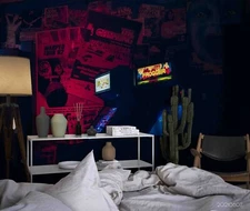 3D Game Machine Wallpaper Wall Mural Removable Self-adhesive Sticker 333--JN