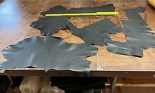 Ziegenleder schwarz 1kg Lederreste Bastelleder Nappa glatt Leder  ca. 1mm stark