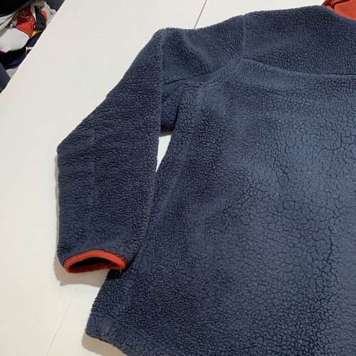 The North Face Deep Pile Fleece Mens Full Zip Jacket Hiking Navy Blue Red XL - Picture 15 of 19