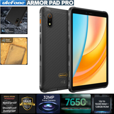 Ulefone Armor Pad PRO 4G Rugged Tablet Android Phone Mobile Waterproof Unlocked