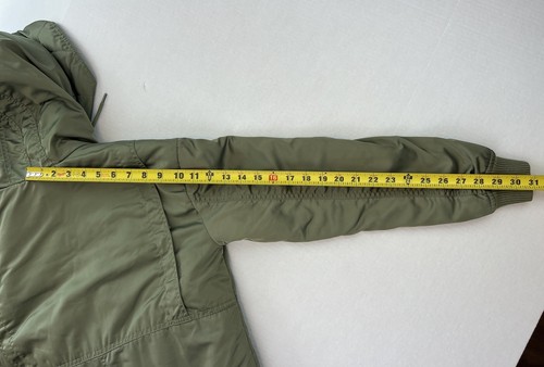 American Eagle Outfitters Damen olivgrüne Bomberjacke Mantel mit Sherpa Gr. XS - Bild 9 von 12