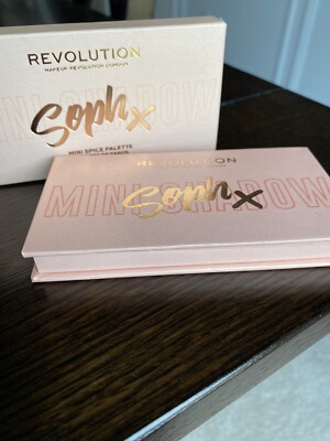 Makeup Revolution Soph X Mini Spice Eyeshadow Pallette 8 Shades Brand New W Box