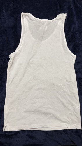 H&M Mens Sleeveless Gym Tank Top Size XS Divided White Cold As Ice - Picture 3 of 4