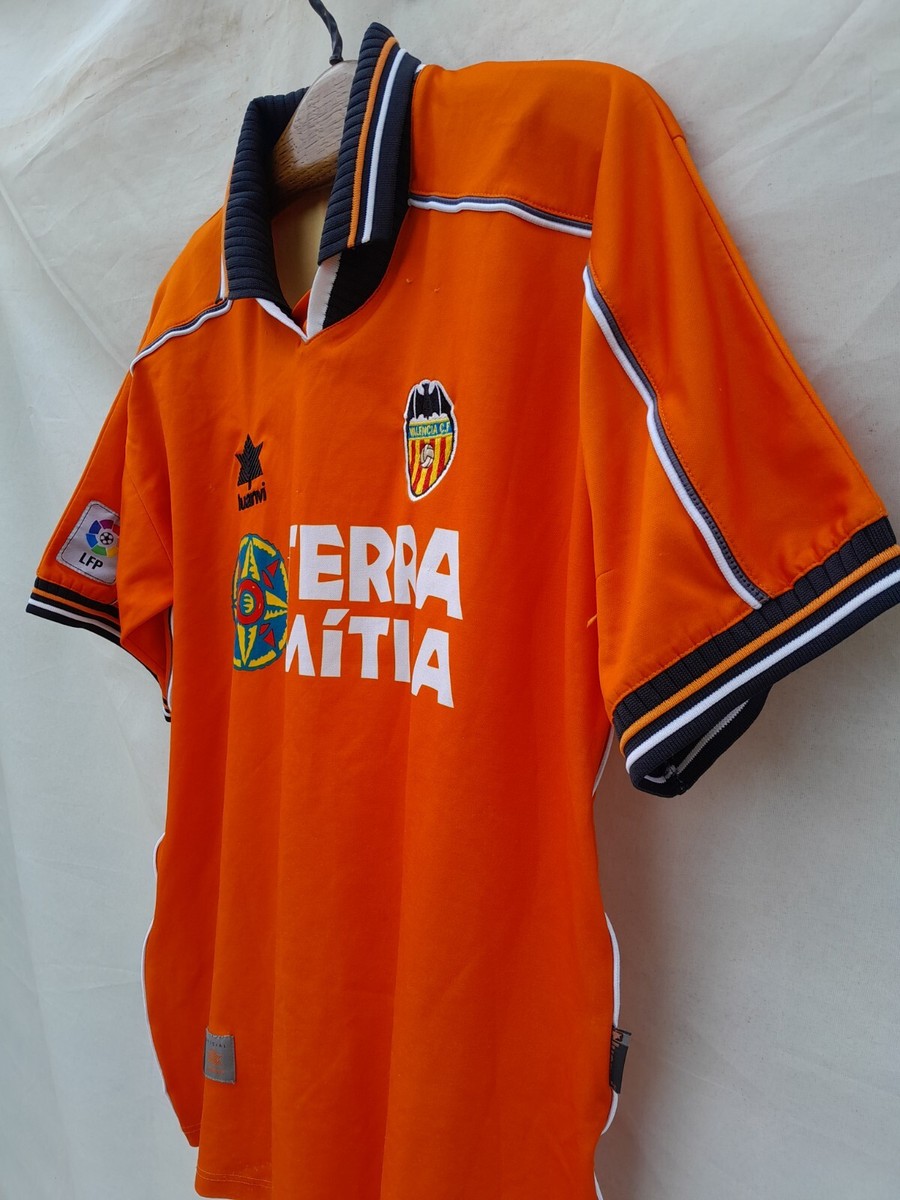 Valencia CF Away Shirt Men's Large Orange Luanvi Football LA