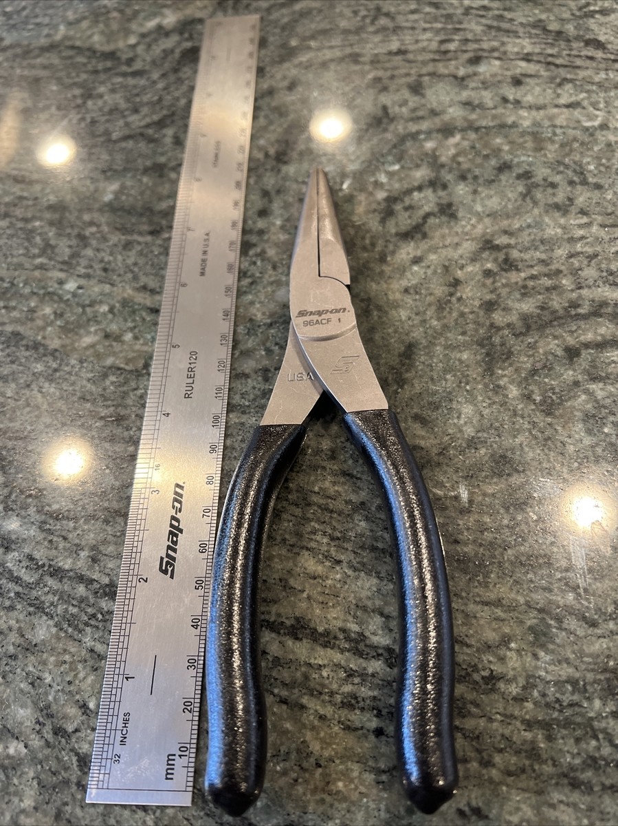 Snap-On 96acf 8” talon grip needle nose pliers black | eBay