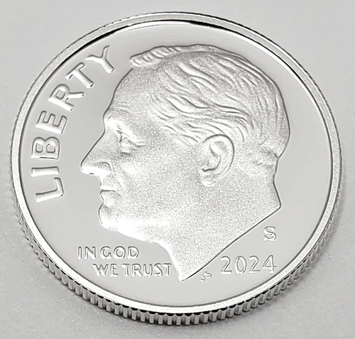 Photo of a 2024-S Roosevelt Dime Proof from an eBay listing that sold on Jul 13, 2026