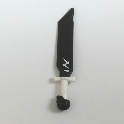 Lego Waffe Schwert schwarz weiß NEU 66954pb01 Ninjago Minifigur Zubehör