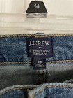 J Crew Blue 10" High Rise Skinny Jeans Size 33 Item AJ478 New Nwt Medium Wash — photo 5