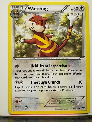 Watchog 85/111 - PL - XY Furious Fists Pokemon Card $2