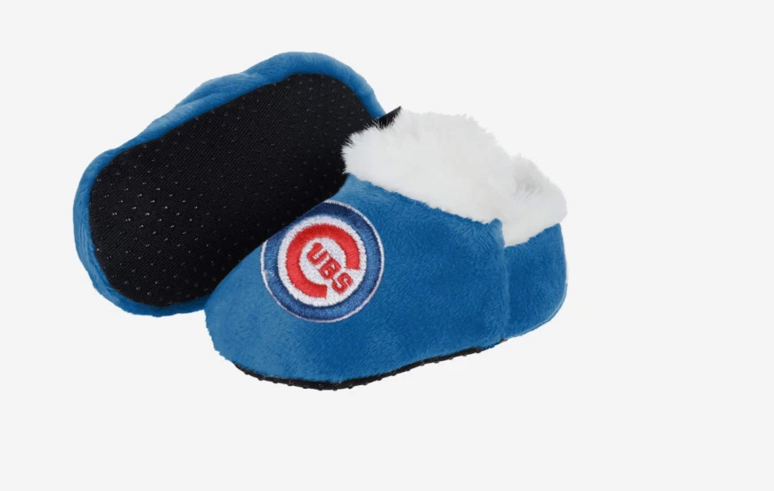 Chicago Cubs MLB Baby Bootie Slippers Infant Children Kids Baby Shower - Image 4 of 4