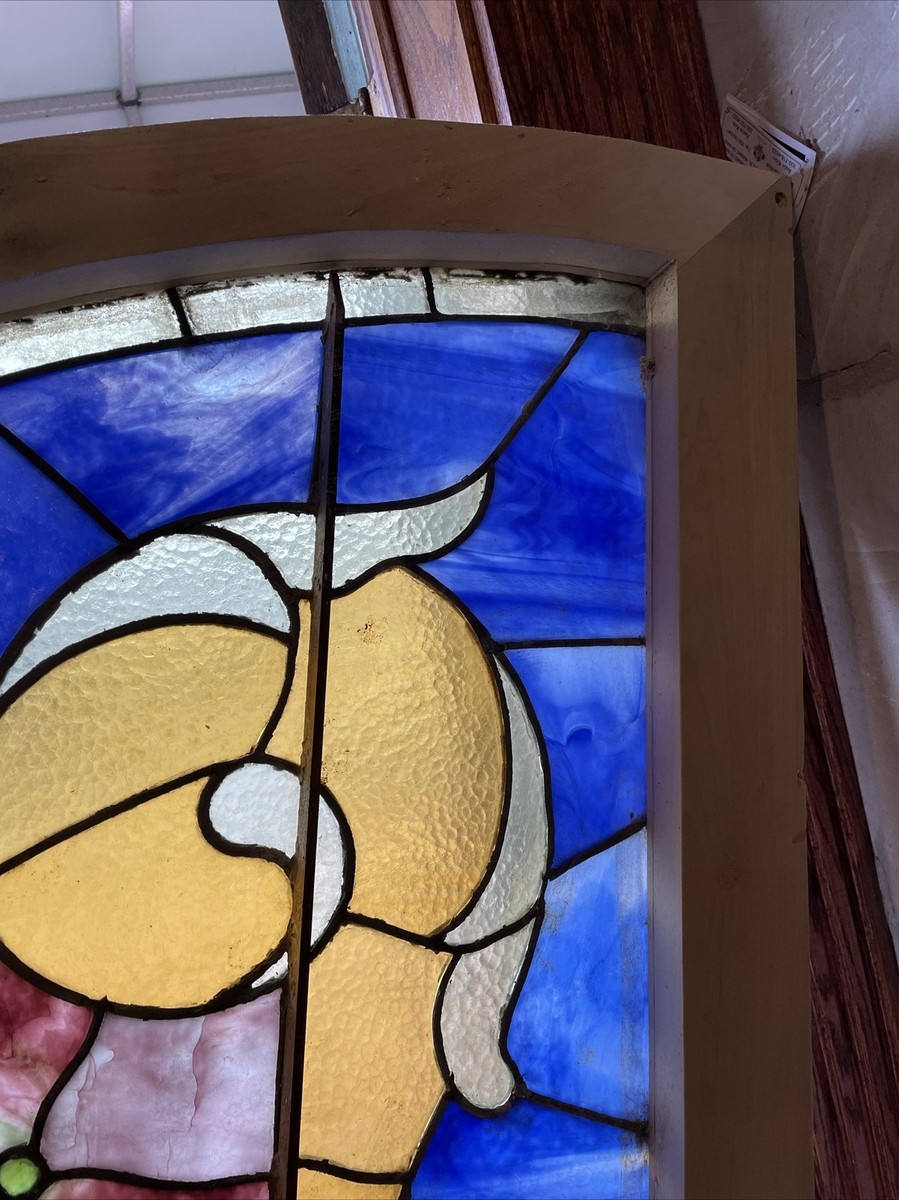 SG3685 Antique Arch Top Stained Glass Window 39 X 76.5 | eBay