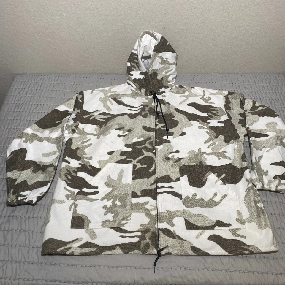 VTG Cabela’s Snow Camo Set XL White Winter Hunting Jacket Pants Made USA XL Reg - Image 3 of 4