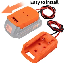 Power Battery Adapter for BLACK$DECKER Battery 20V Dock Power Mount Connector