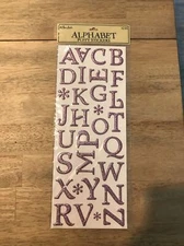 The Paper Studio Pink Glitter Alphabet Letter Puffy Stickers