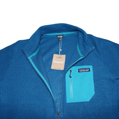 Patagonia Men's R1 Air Zip-Neck Fleece Pullover Lagom Blue Size XL