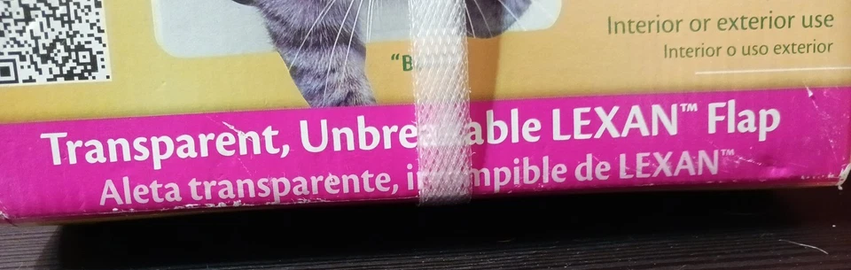 Ideal Pet Products 6 1/4" x 6 1/4" Cat Flap Small Cat Door Transparent Flap NIB - Image 4 of 4