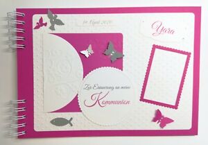 Gastebuch Album Fotobuch Kommunion Konfirmation Taufe Pink Und Viele Farben G10 Ebay