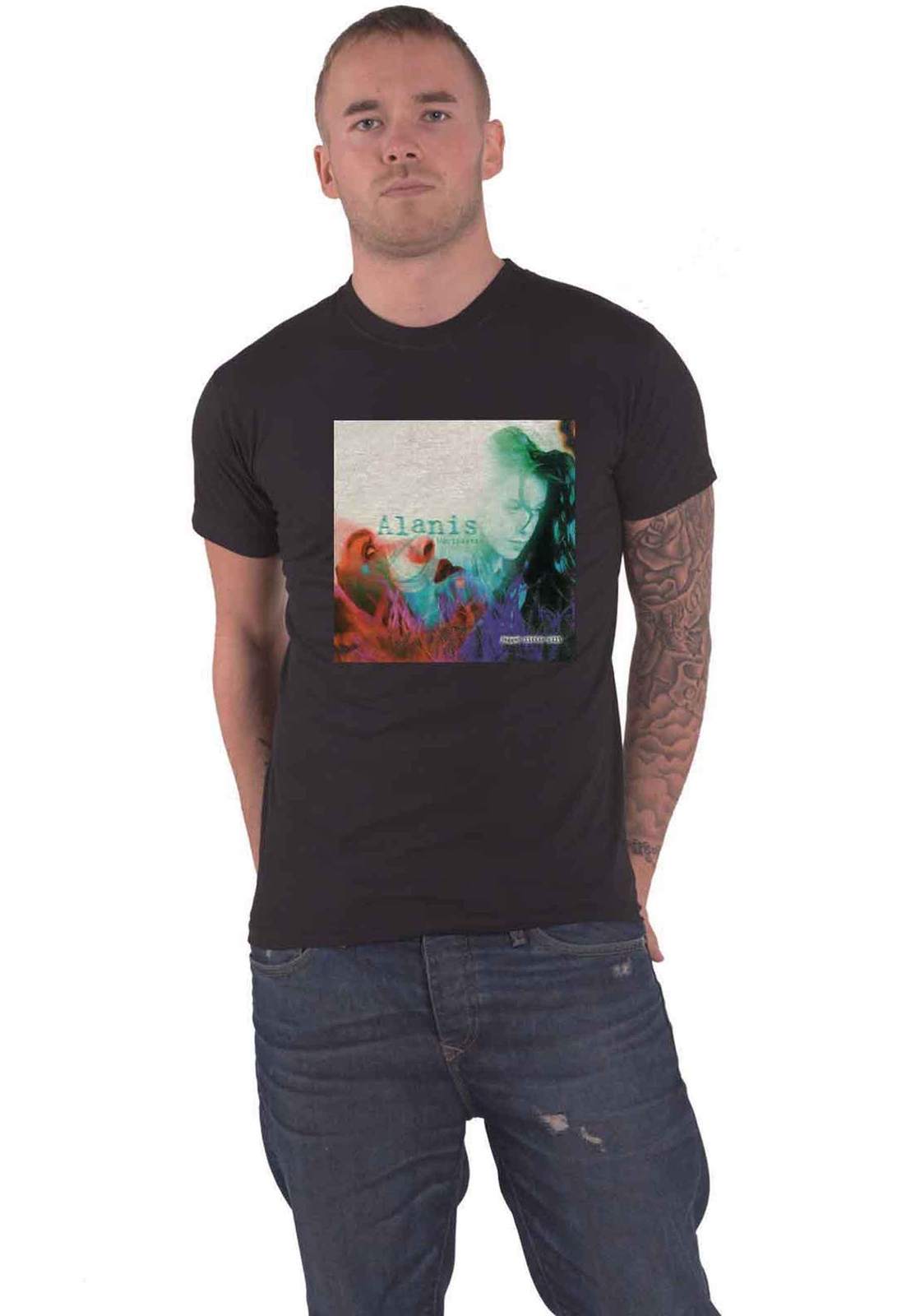 Alanis Morissette Jagged Little Pill Official Unisex Black T-Shirt Size New