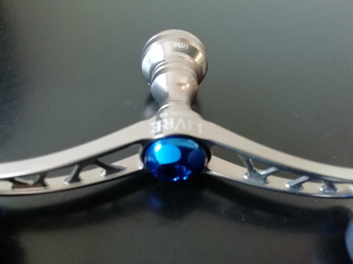 Livre Wing 80 Option Knob For Daiwa Fino Fire Silver X Blue Livre Wing 80 Option Knob For Daiwa Fino Fire Silver X Blue