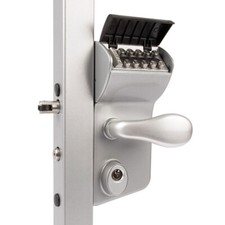 Locinox Vinci Mechanical Code Gate Lock Silver (LMKQ4040V2LZILVVSZC)