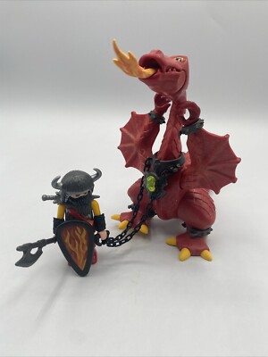 プレイモービル 3327 レッドドラゴン Playmobil 3327 Red Dragon and Knight Set- 100% complete | eBay