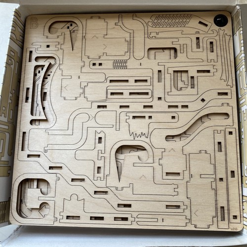 Intrism Pro 3D Puzzle für Erwachsene, Holz Marmor Labyrinth Kit Würfel Holz - Bild 6 von 17