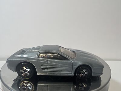 Hot Wheels 1997 Ferrari F512M Silver Miami Vice 1:64 Clean
