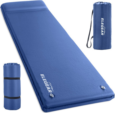 Self Inflating Sleeping Pad, 3.1'' Ultra-Thick Memory Foam Camping Pad with Pillo