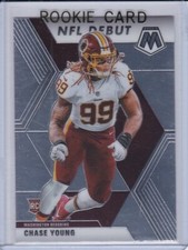 CHASE YOUNG ROOKIE CARD Mosaic Football 2020 WFT RC Redskins Washington