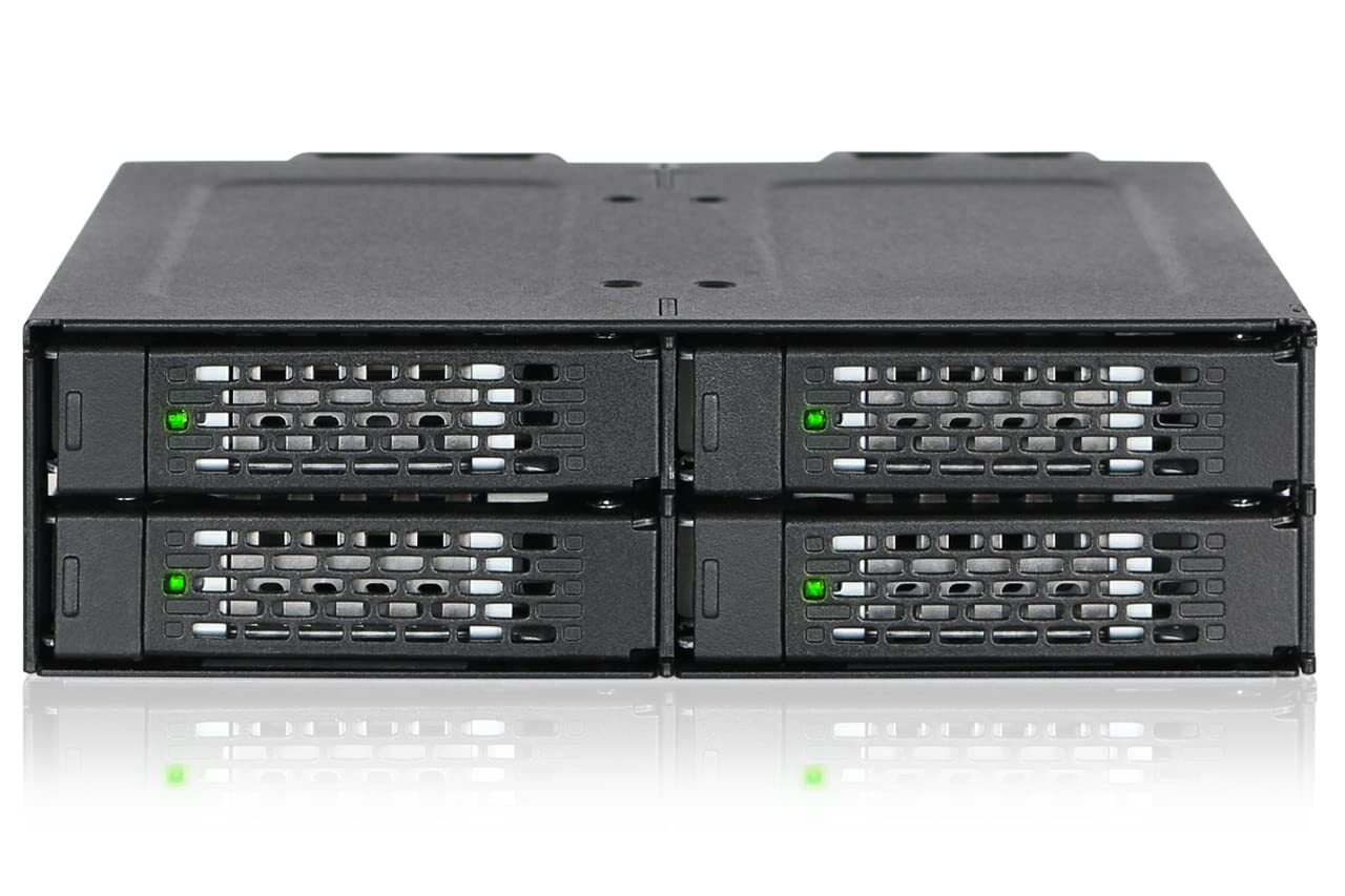 ICY DOCK ToughArmor MB699VP-B V3-4X U.2 NVMe PCIe 4.0 SSD to SFF-8612 OCuLink (a