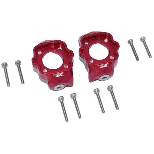 GPM Racing Aluminum Front C-Hubs Set Red : Losi 1/8 LMT Solid Axle - 第 1/4 張圖片