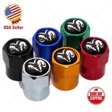 4pcs Hex Horns Car Wheels Tire Air Valve Caps Stem Dust Cover Decor