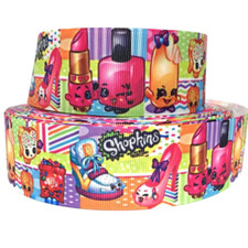 GROSGRAIN RIBBON 5/8", 7/8",1.5", 3" Shopkins Kids For Birthday party Printed