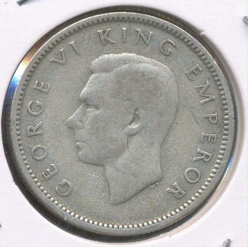 New Zealand 1942 Sixpence 6d George VI (Silver) - Fine - Imagen 3 de 3