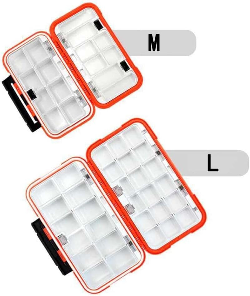 Large Double sided Waterproof Tackle Storage Box Fishing Case