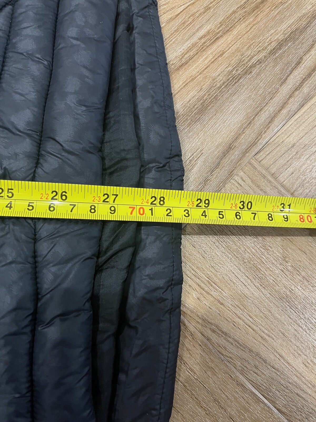 Michael Kors Removable Fur Hood Rose Gold Zip Black Padded Coat Women’s M thumbnail 15