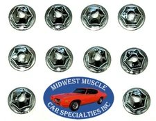 #6-32 Fender Door Quarter Trunk Trim Clip Molding Nuts For Dodge Plymouth 10pc J