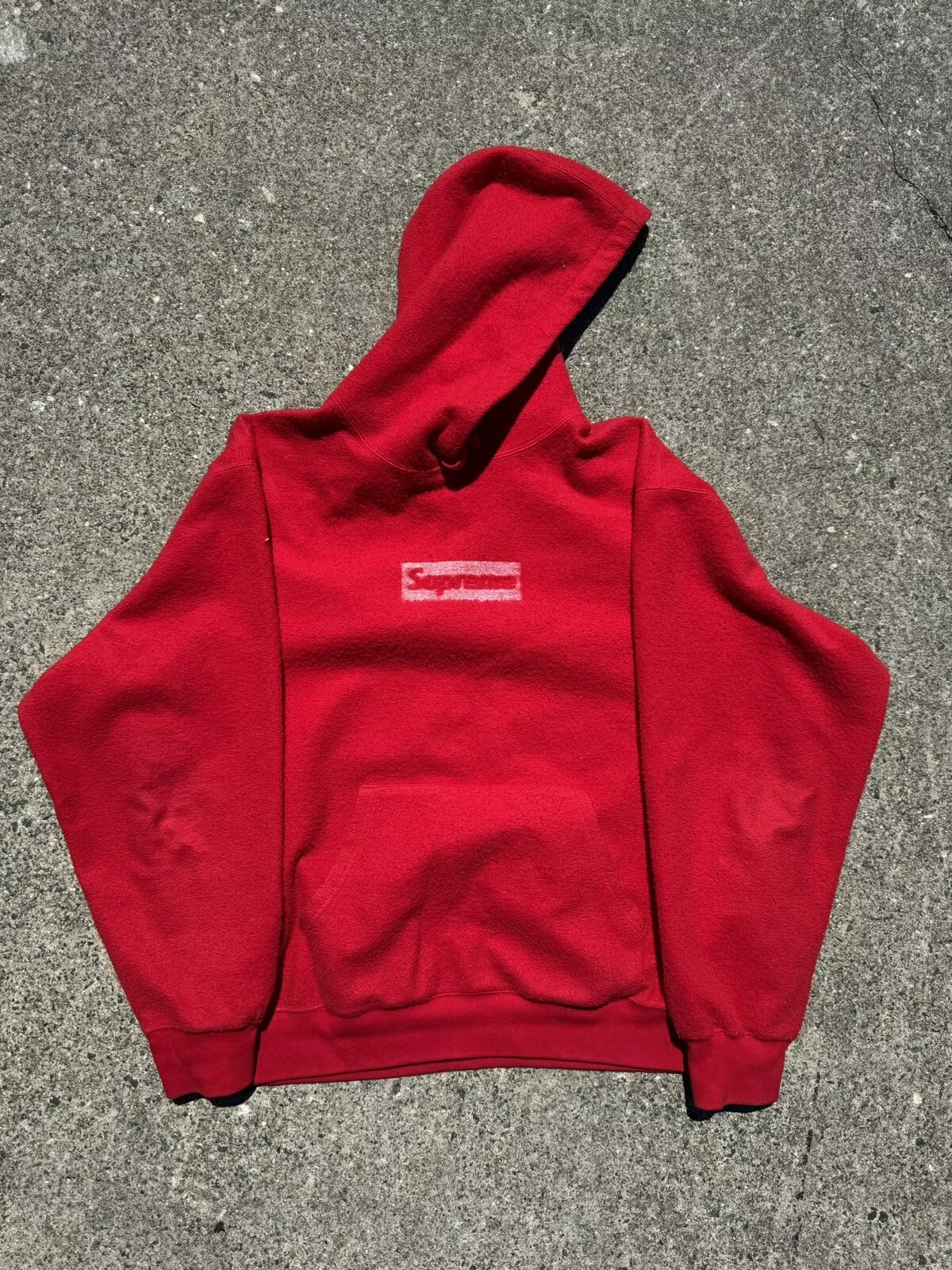 Sweat à capuche rouge Supreme