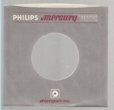 Company Sleeve 45 PHILIPS / MERCURY / VERTIGO Grey w/ White  Red Writing on