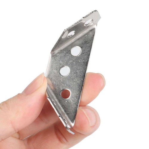 10pcs Furniture Corner Connector Stainless Steel Angle Corner Brackets Universal - Picture 7 of 10