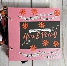 HALLOWEEN Scrapbook Album Hocus Pocus 8x8