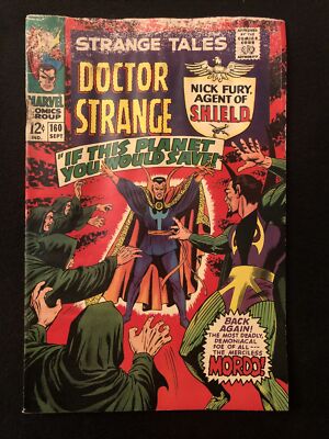 STRANGE TALES 160 1.8 MARVEL 1967 HOLE BY STAPLE DECENT PAGES TV