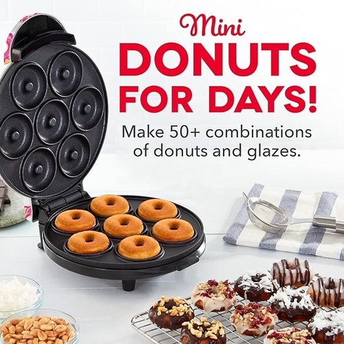 BELLA Mini Donut Maker Machine Kid-Friendly ~ Makes 7 Donuts. - 第 4/5 張圖片