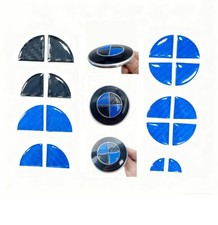 3d Epoxy Resin Stickercompatible With Bmw Emblem Blue Black Carbon Fiber St... 3d Epoxy Resin Stickercompatible With Bmw Emblem Blue Black Carbon Fiber St...