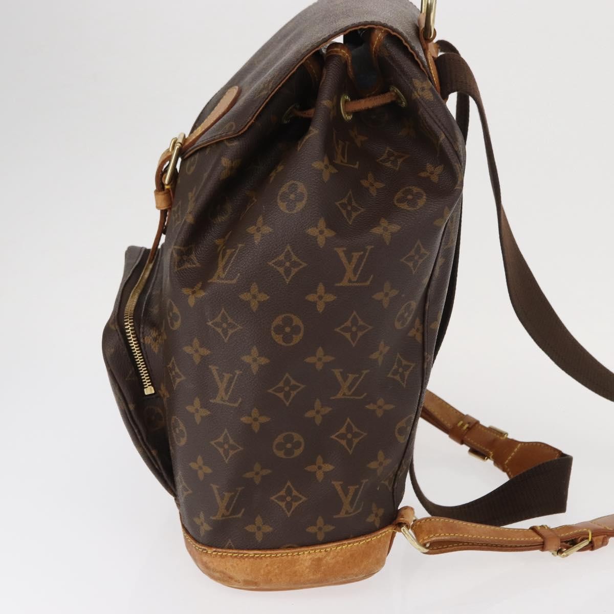 LOUIS VUITTON Monogram Montsouris GM Backpack M51135 LV Auth hk3755 Louis Vuitton Montsouris Backpack Brown Canvas Monogram | eBay main image 4